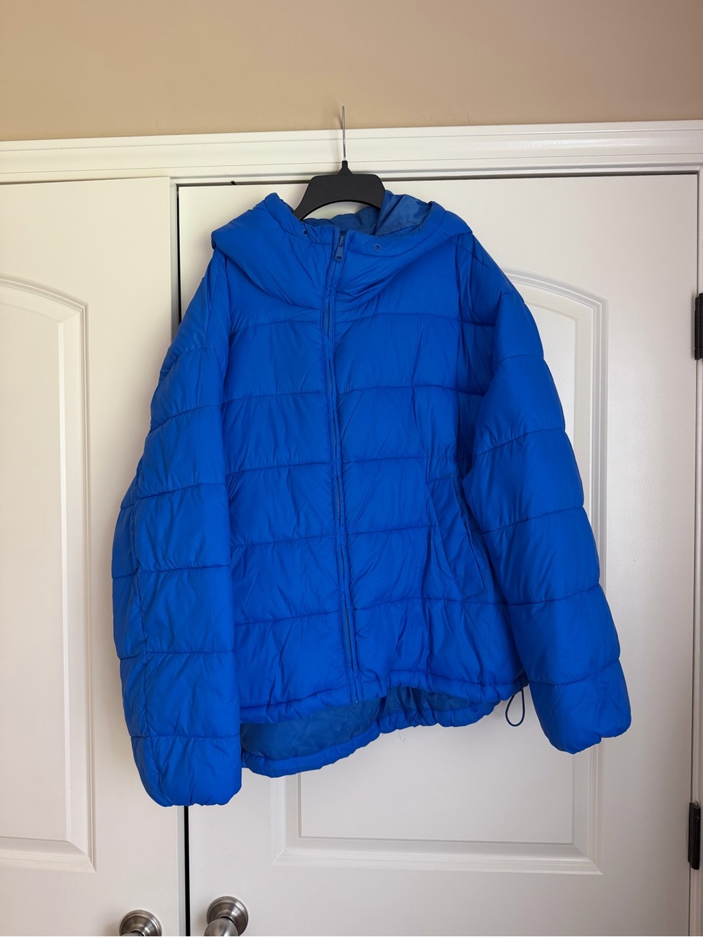 GAP Blue Hooded Puffer Jacket